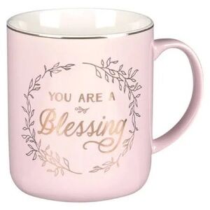 Charming Pink Mug with Gold Script mug1139
